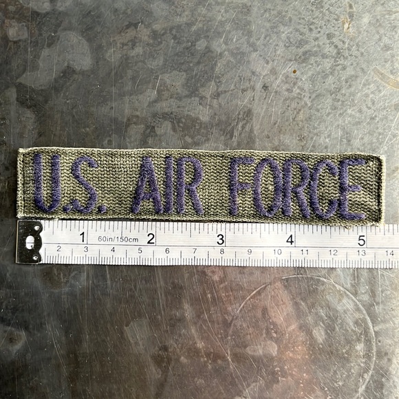 U.S. AIR FORCE embroidered tape patch - Vintage - Picture 8 of 10